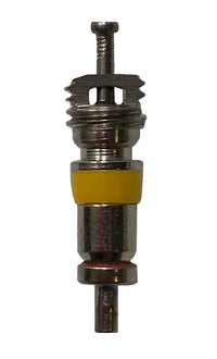 Replacement TPMS Nickel Plated Tire Valve Cores with Yellow Band - 100 Pieces