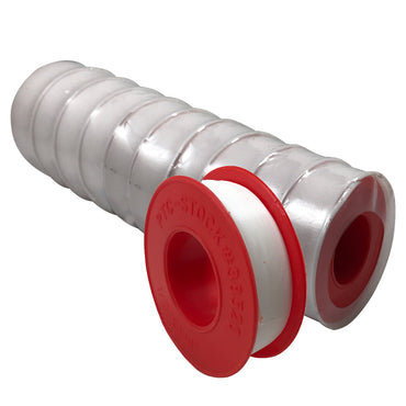 Pipe & Thread Sealant PTFE Teflon Tape 1/2" In x 25' Ft  -  10 Rolls Per Sleeve