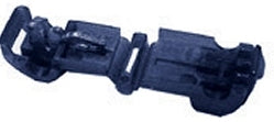 Black 26-24 Gauge Mid Wire T-Tap Connectors - 100 Pack