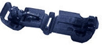 Black 26-24 Gauge Mid Wire T-Tap Connectors - 100 Pack