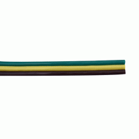 Triplex All Copper Trailer Wire 18 AWG 3 Conductor Brown Green Yellow - 100 Ft