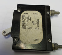 Airpax 9545 30 amp DC Marine Circuit Breaker / White Bat
