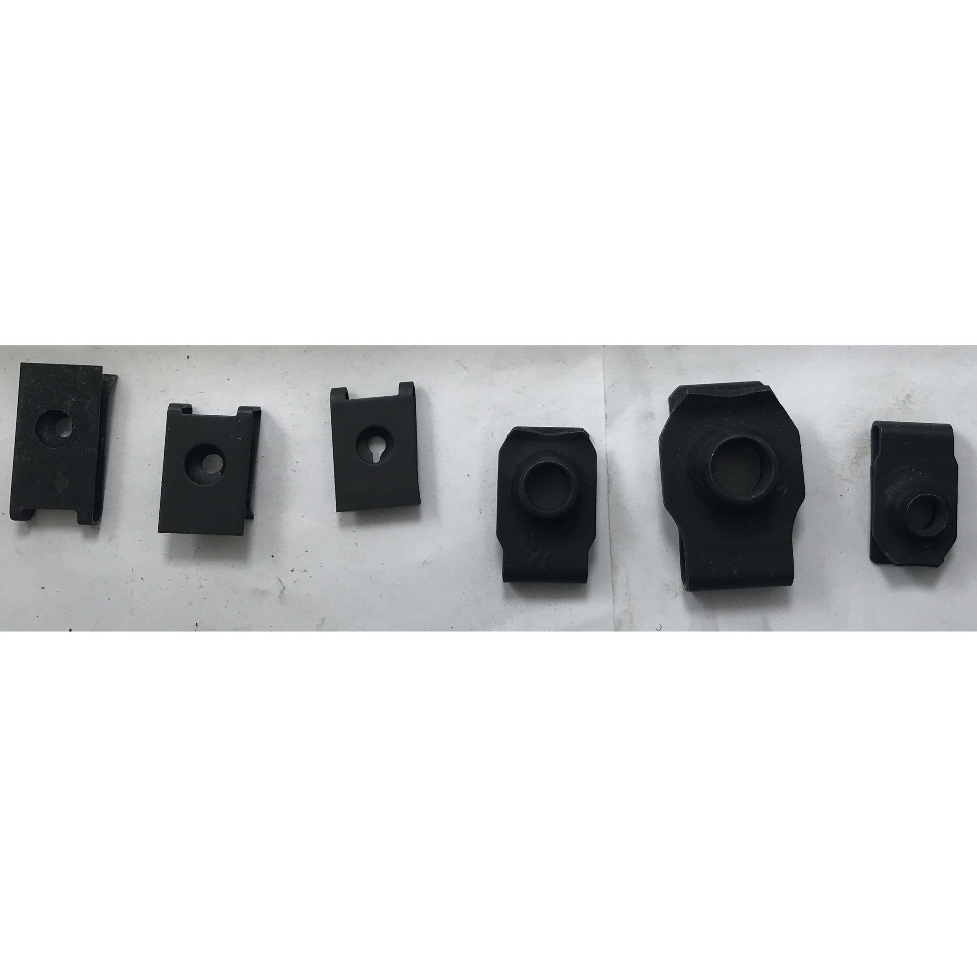 54 Piece Black Phosphate Finish U Nut Speed Nut U Clip GM Assortment Kit