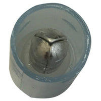 Waterproof Nylon Fully Insulated Blue Male Connector 14 Gauge .157 Bullet - 100 Pack
