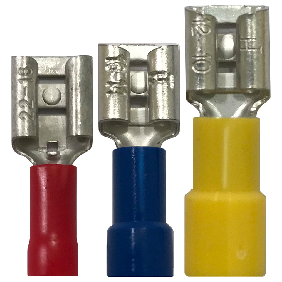 1000 Piece Master Solderless Crimp Vinyl Insulated Wire Terminal Connector Assortment Kit