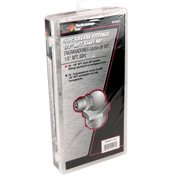 Short 90 Degree Grease Fittings 1/8" NPT x -27 SAE - 100 Pack