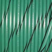 Primary Tracer Marine Tinned Copper 22 Gauge x 100 FT Spool - Green Wire & Black Stripe - USA