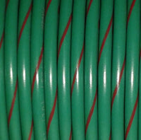 Primary Tracer Marine Tinned Copper 22 Gauge x 25 FT Coil - Green Wire & Red Stripe - USA