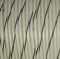 Primary Tracer Marine Tinned Copper 22 Gauge x 500 FT Spool - White Wire & Black Stripe - USA