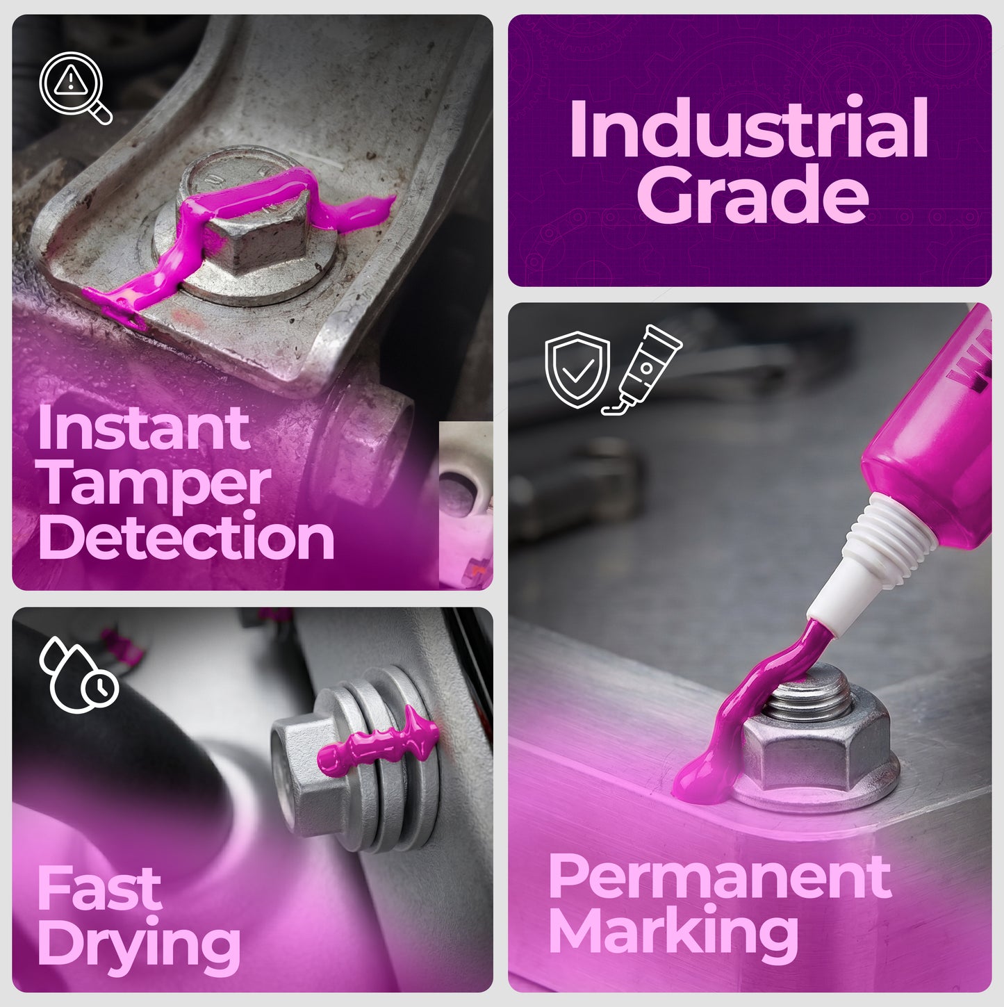 Warranty Seal Marker - 1.8 oz Tamper Evident Tube - 1 or 12 Pack