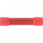 Nylon Insulated Red Flared Butt Connector 22-18 Gauge - 100 Pack