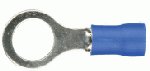 Vinyl Insulated Blue Ring Terminal 6 Gauge 1/2 Stud - 100 Pack