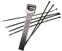 2500 Piece Black Nylon 4" - 14" Inch Cable Tie Assortment Zip Wire Wraps Shop Kit - USA MADE
