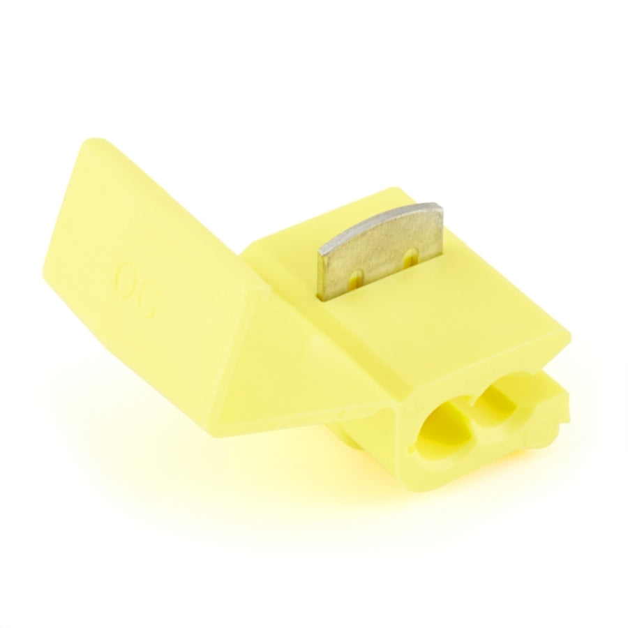 Yellow Instant Tap Quick Splice Connector 12-10 Gauge - 100 Pack