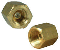 Brake Line Union Invert Flare Tube Nut 1/4" to 3/16" -24 TPI - Each