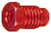 Metric & Imperial Bubble Flare Tube Nut, 3/16 in, 11 mm, 1, Red  5 pack