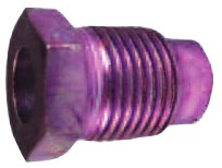 Metric & Imperial Bubble Flare Tube Nut, 1/4 in, 11 mm, 1, Violet  5 pack