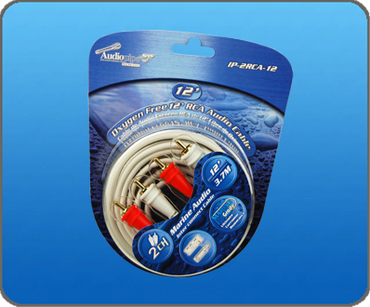 AUDIOPIPE MARINE OXYGEN FREE 12' WHITE 2 CHANNEL RCA AUDIO CABLE