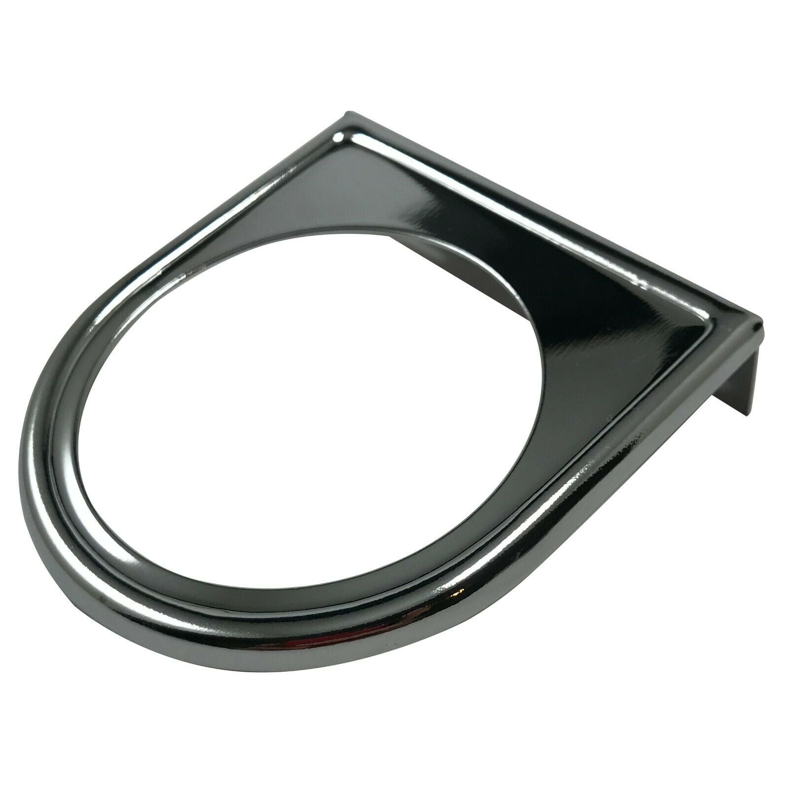 Universal Chrome Under Dash Single Gauge Mounting Panel 2-1/16 Inch Hole