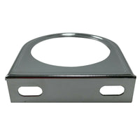 Universal Chrome Under Dash Single Gauge Mounting Panel 2-1/16 Inch Hole