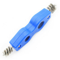 7" Wire Brush Battery Terminal Post Cleaning Tool & Plumbers Copper Pipe Cleaner 4 in 1