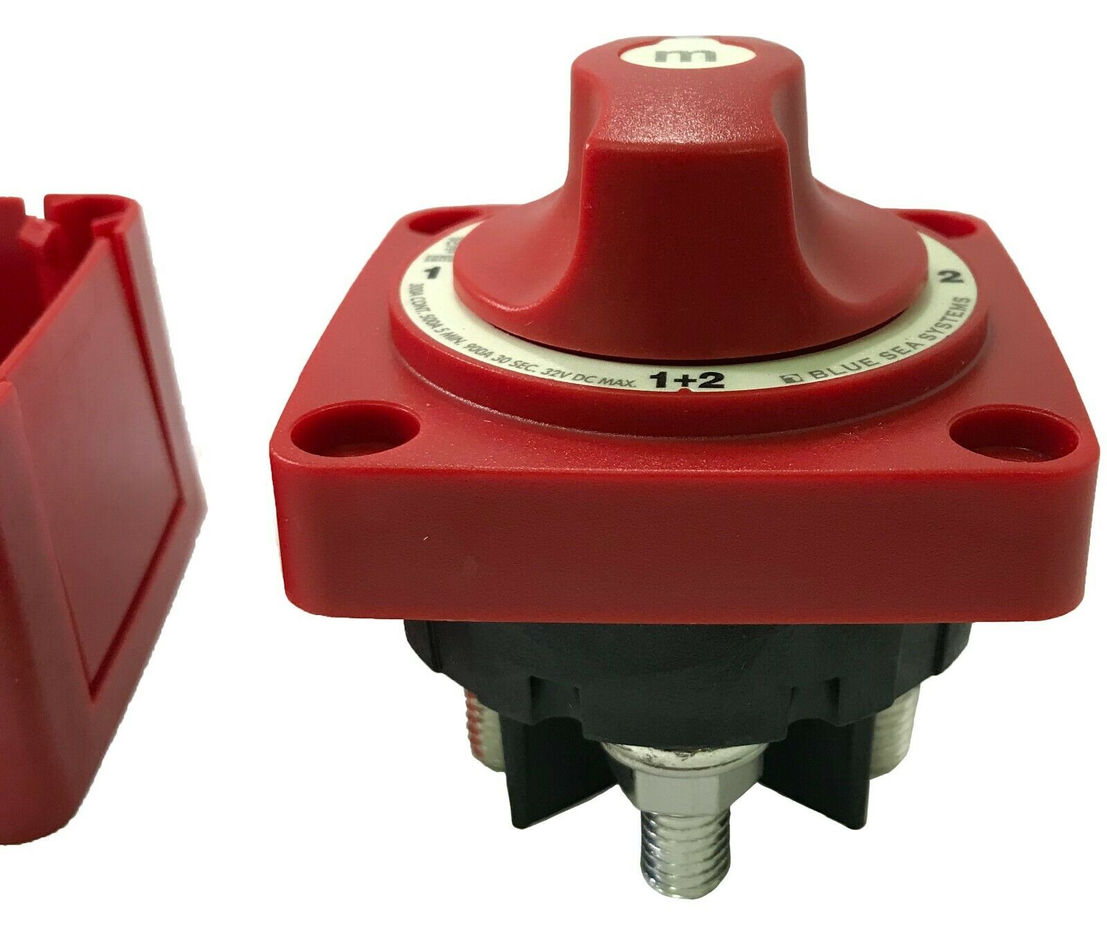thumbnail image 2 of AIRSBOGE 6007 M-Series 4-Position Mini Dual Battery Selector Switch For Marine Boat 2 of 4