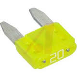 20a ATM (Mini) Blade Fuses made in USA, 5 per Pack