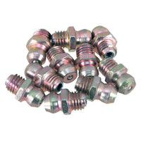 Short Straight Grease Fitting - 1/4" x -28 SAE - 10 Pack