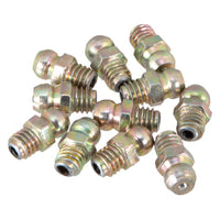 Straight Grease Fitting - 6 MM x 1 Metric - 10 Pack