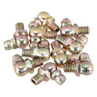 90 Degree Grease Fitting - 6 MM x 1 Metric - 10 Pack