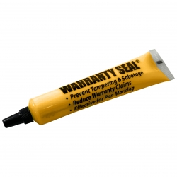Yellow Warranty Seal 1.8 oz Poly Squeeze Tube
