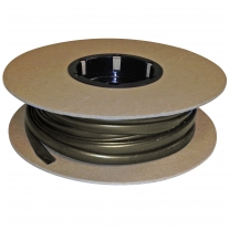Flexible Thin Single Wall Non-Adhesive Heat Shrink Tubing 2:1 Black 1/4" ID - 100' Ft Spool
