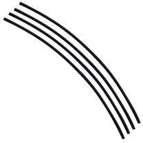 Flexible Thin Single Wall Non-Adhesive Heat Shrink Tubing 2:1 Black 1/16" ID - 48" Inch 4 Pack