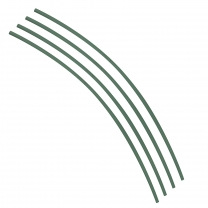 Flexible Thin Single Wall Non-Adhesive Heat Shrink Tubing 2:1 Green 3/32" ID - 48" Inch 4 Pack