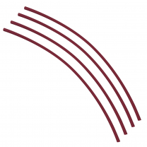 Flexible Thin Single Wall Non-Adhesive Heat Shrink Tubing 2:1 Red 3/32" ID - 48" Inch 4 Pack