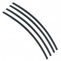 Flexible Thin Single Wall Non-Adhesive Heat Shrink Tubing 2:1 Black 1/8" ID - 48" Inch 4 Pack