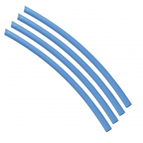 Flexible Thin Single Wall Non-Adhesive Heat Shrink Tubing 2:1 Blue 1/8" ID - 48" Inch 4 Pack