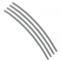 Flexible Thin Single Wall Non-Adhesive Heat Shrink Tubing 2:1 Clear 1/8" ID - 48" Inch 4 Pack