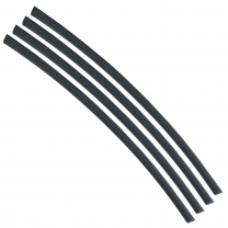 Flexible Thin Single Wall Non-Adhesive Heat Shrink Tubing 2:1 Black 3/16" ID - 48" Inch 4 Pack