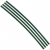 Flexible Thin Single Wall Non-Adhesive Heat Shrink Tubing 2:1 Green 1/4" ID - 48" Inch 4 Pack
