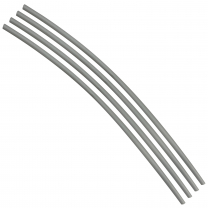 Flexible Thin Single Wall Non-Adhesive Heat Shrink Tubing 2:1 White 1/4" ID - 48" Inch 4 Pack