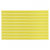 Flexible Thin Single Wall Non-Adhesive Heat Shrink Tubing 2:1 Yellow 3/8" ID - 12" Inch 10 Pack