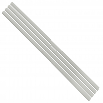 Flexible Thin Single Wall Non-Adhesive Heat Shrink Tubing 2:1 White 1/2" ID - 48" Inch 4 Pack