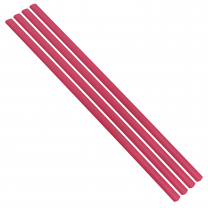 Flexible Thin Single Wall Non-Adhesive Heat Shrink Tubing 2:1 Red 3/4" ID - 48" Inch 4 Pack