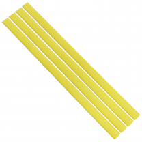 Flexible Thin Single Wall Non-Adhesive Heat Shrink Tubing 2:1 Yellow 3/4" ID - 48" Inch 4 Pack