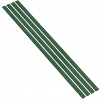 Flexible Thin Single Wall Non-Adhesive Heat Shrink Tubing 2:1 Green 1" ID - 48" Inch 4 Pack