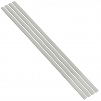 Flexible Thin Single Wall Non-Adhesive Heat Shrink Tubing 2:1 White 1" ID - 48" Inch 4 Pack