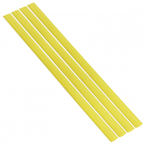 Flexible Thin Single Wall Non-Adhesive Heat Shrink Tubing 2:1 Yellow 1" ID - 48" Inch 4 Pack