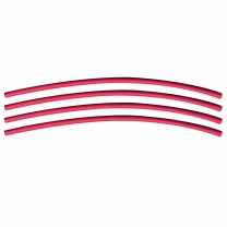 Flexible Dual Wall Adhesive-lined Heat Shrink Tubing 3:1 Red 1/8" ID - 12" Inch 4 Pack