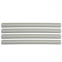 Flexible Dual Wall Adhesive-lined Heat Shrink Tubing 3:1 Clear 3/8" ID - 12" Inch 4 Pack
